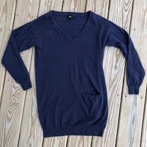 ASOS Sweater Dress in Navy with pocket size 4